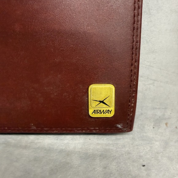 Airway Brown Business Case Mens 16" Vinyl Briefcase Soft Sided Portfolio Bag - Picture 3 of 13